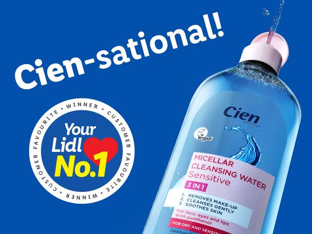 Cien Micellar Cleansing Water, sensitive skin.