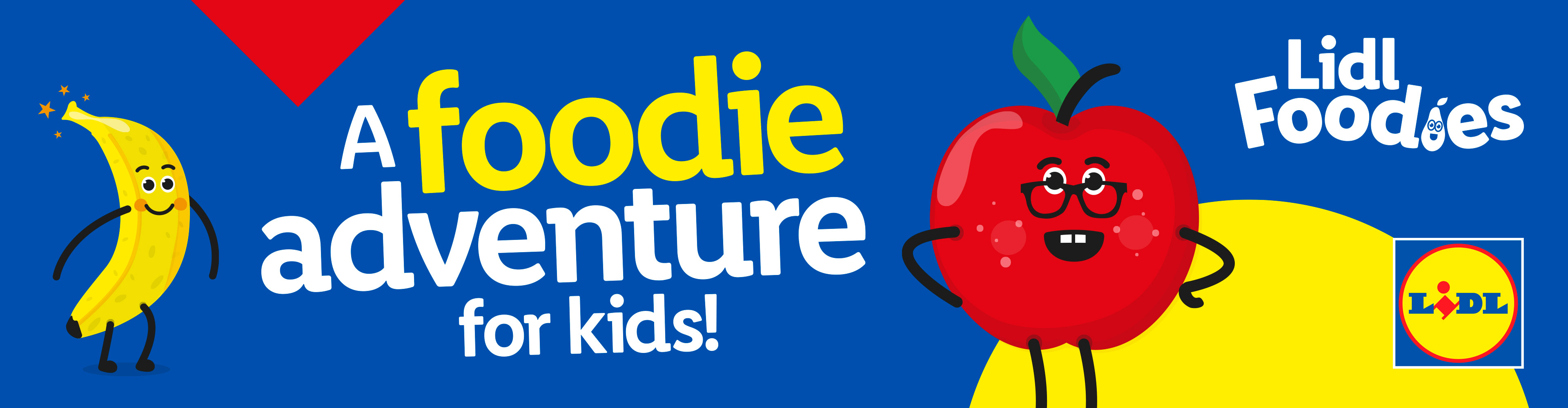 Lidl Foodies adventure for kids: apple and banana.