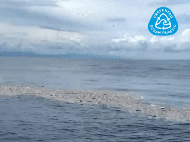 Ocean plastic waste.