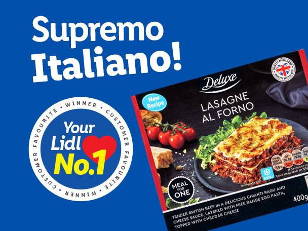 Lidl's Supremo Italiano: Lasagne al forno.