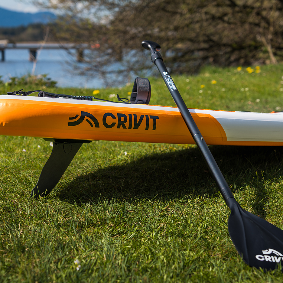 Crivit inflatable SUP board and paddle.