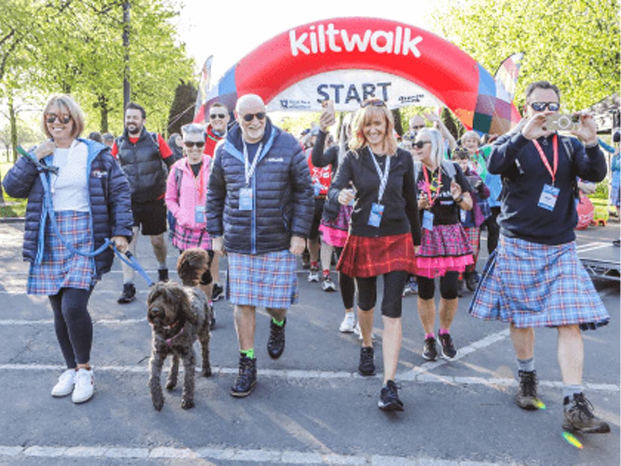 Kilts at the Kilwalk event.